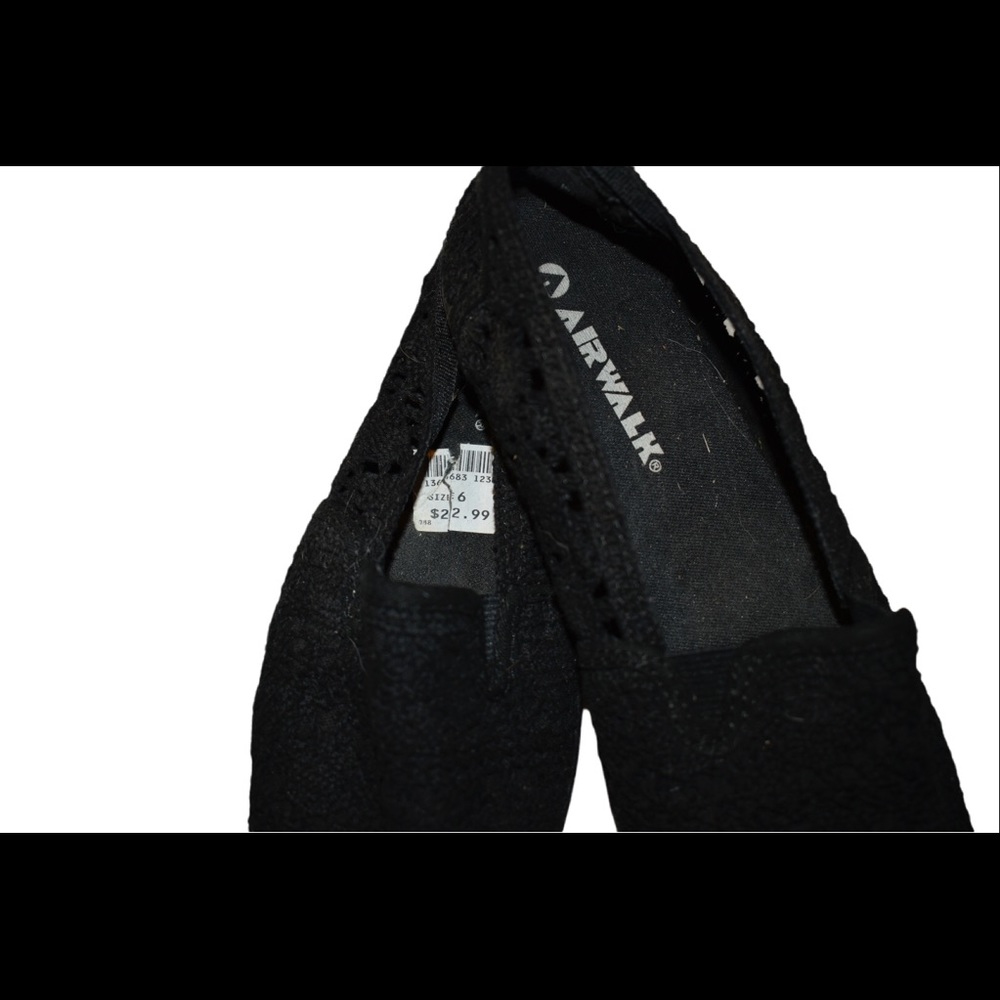 Airwalk espadrilles pre worn but in good condition black size 6